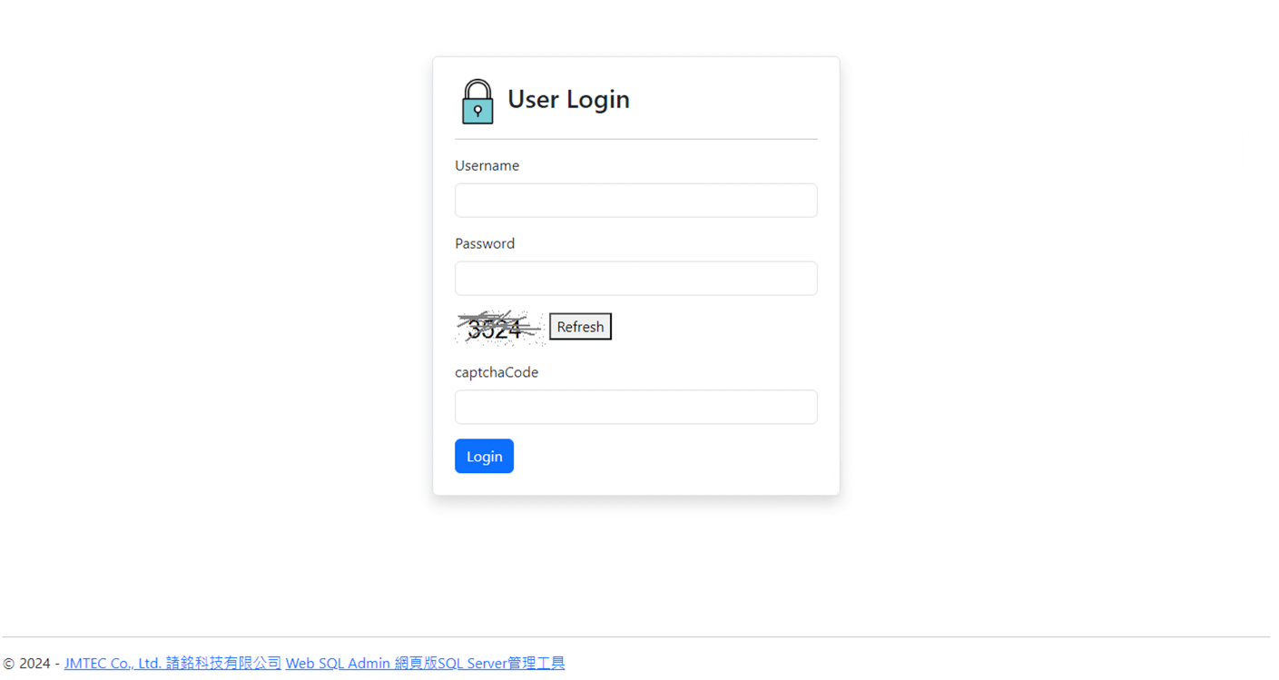 Web SQL Admin 網頁版SQL Server管理工具